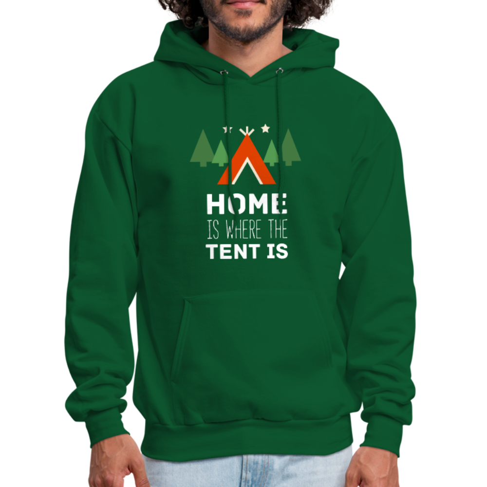 Home Is Where the Tent Is Unisex Hoodie-Men's Hoodie-Teelime | shirts-hoodies-mugs