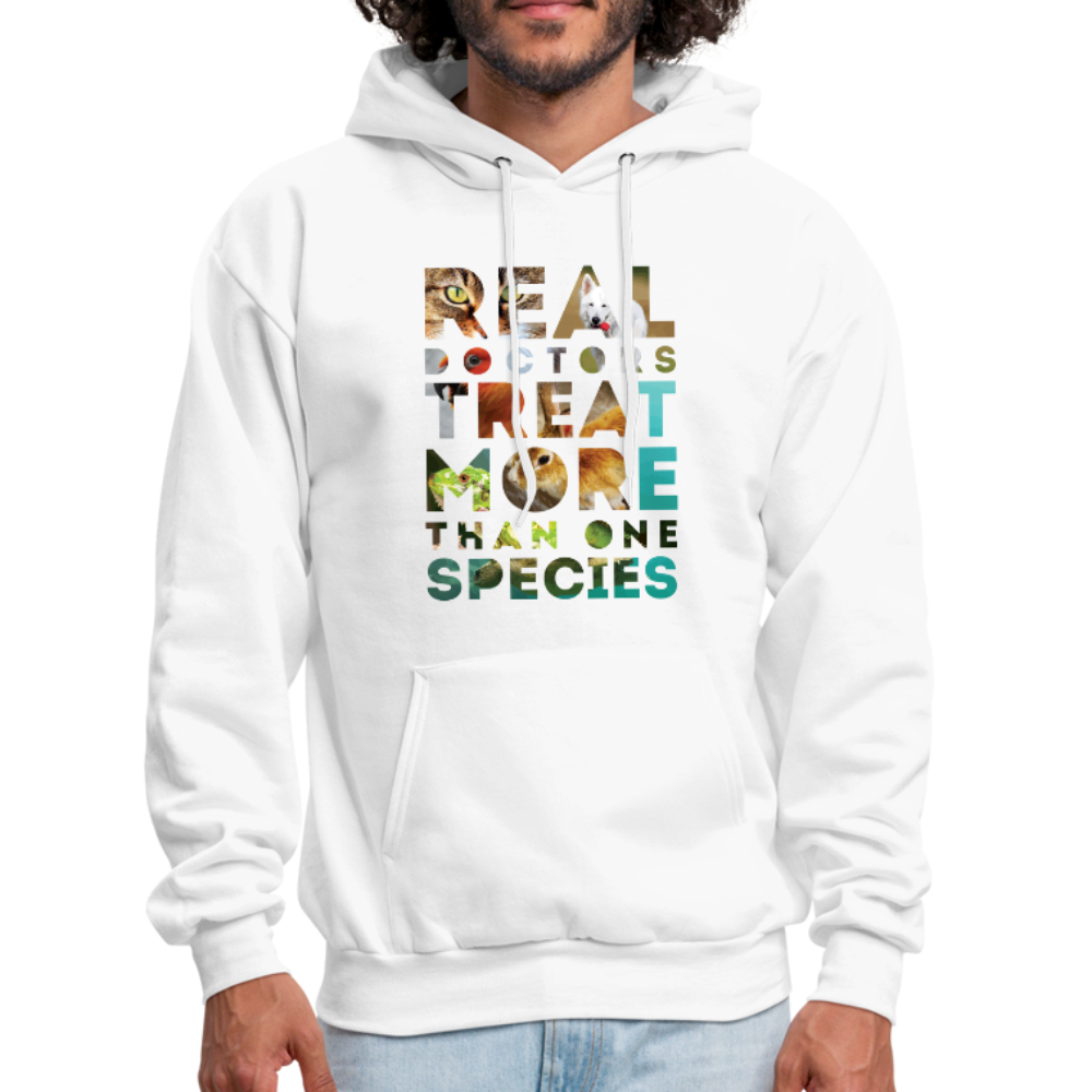 Real Doctors Treat More Than One Species Unisex Hoodie-Men's Hoodie-Teelime | shirts-hoodies-mugs