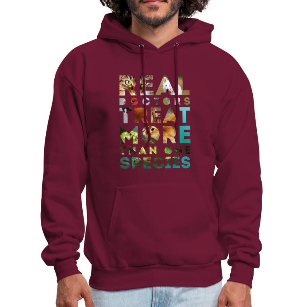 Real Doctors Treat More Than One Species Unisex Hoodie-Men's Hoodie-Teelime | shirts-hoodies-mugs