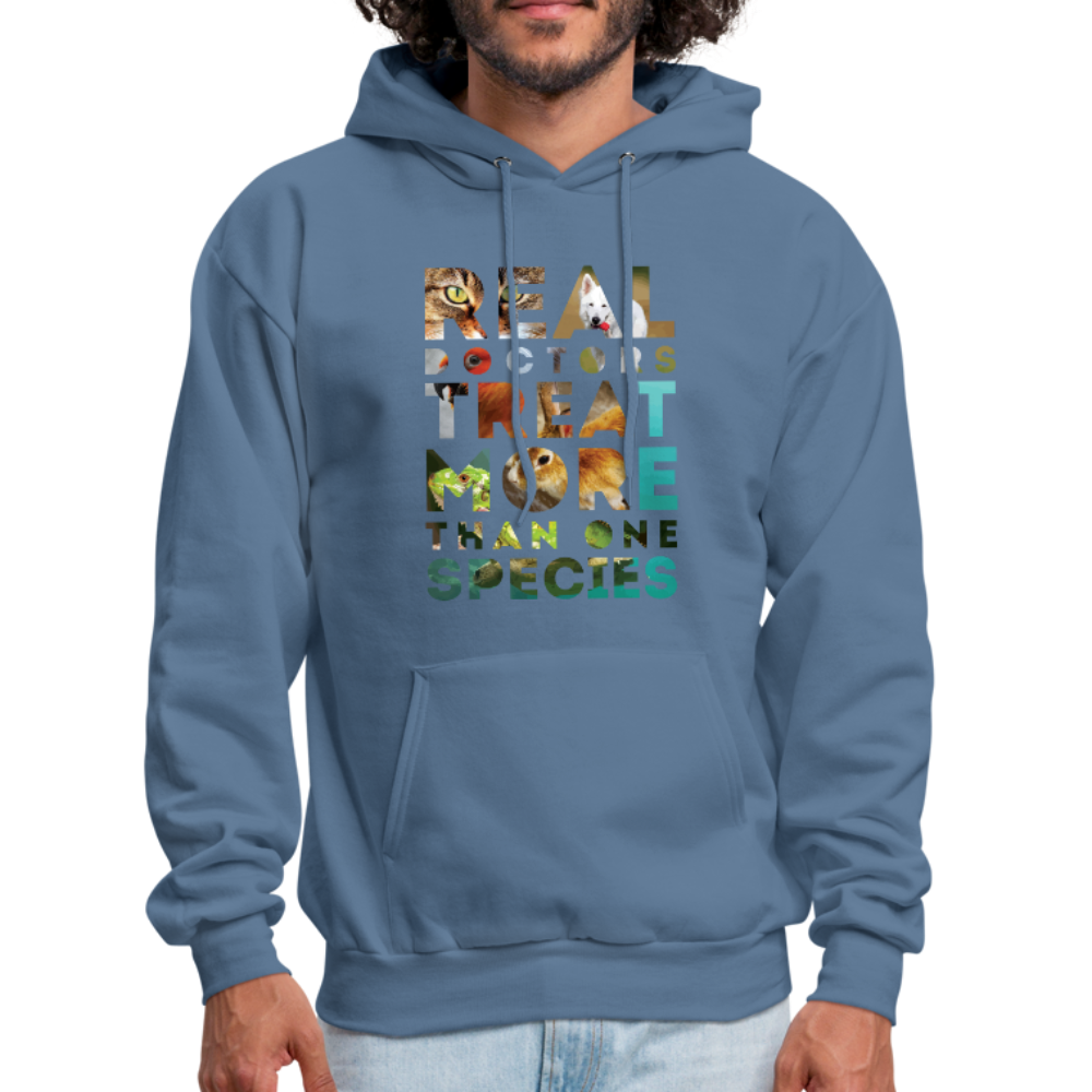 Real Doctors Treat More Than One Species Unisex Hoodie-Men's Hoodie-Teelime | shirts-hoodies-mugs