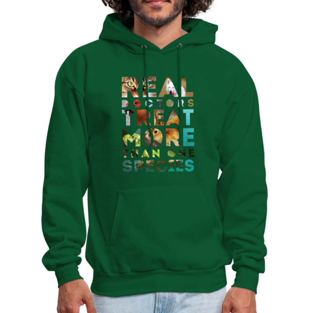 Real Doctors Treat More Than One Species Unisex Hoodie-Men's Hoodie-Teelime | shirts-hoodies-mugs