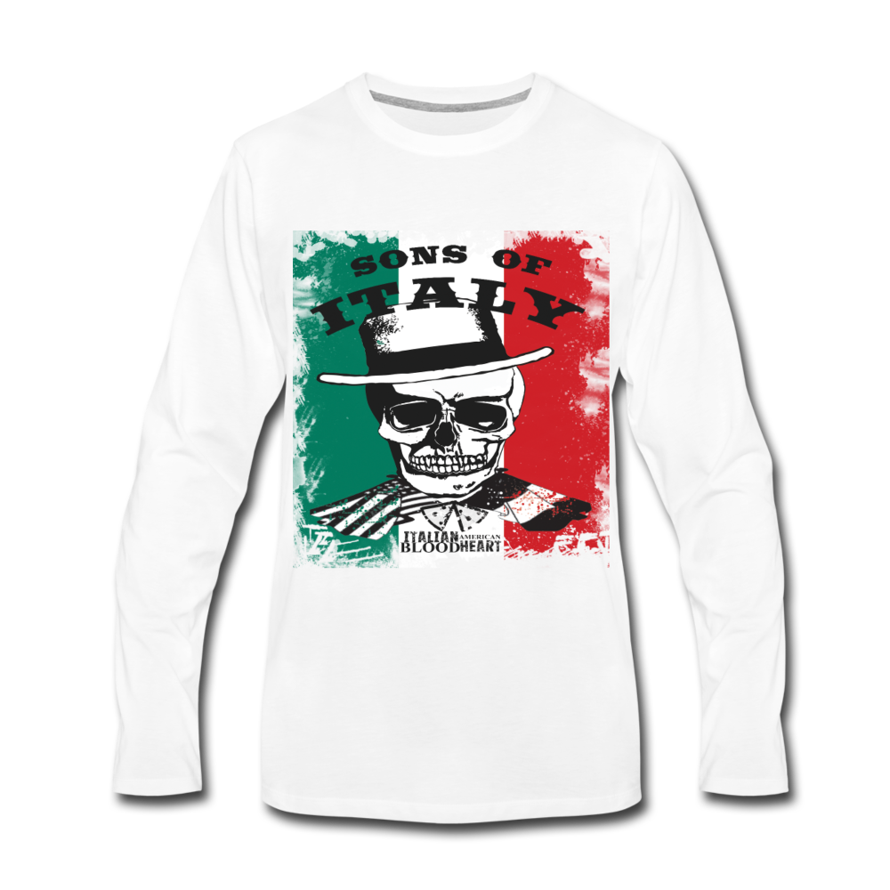 Sons of Italy Unisex Longsleeve-Men's Premium Long Sleeve T-Shirt-Teelime | shirts-hoodies-mugs