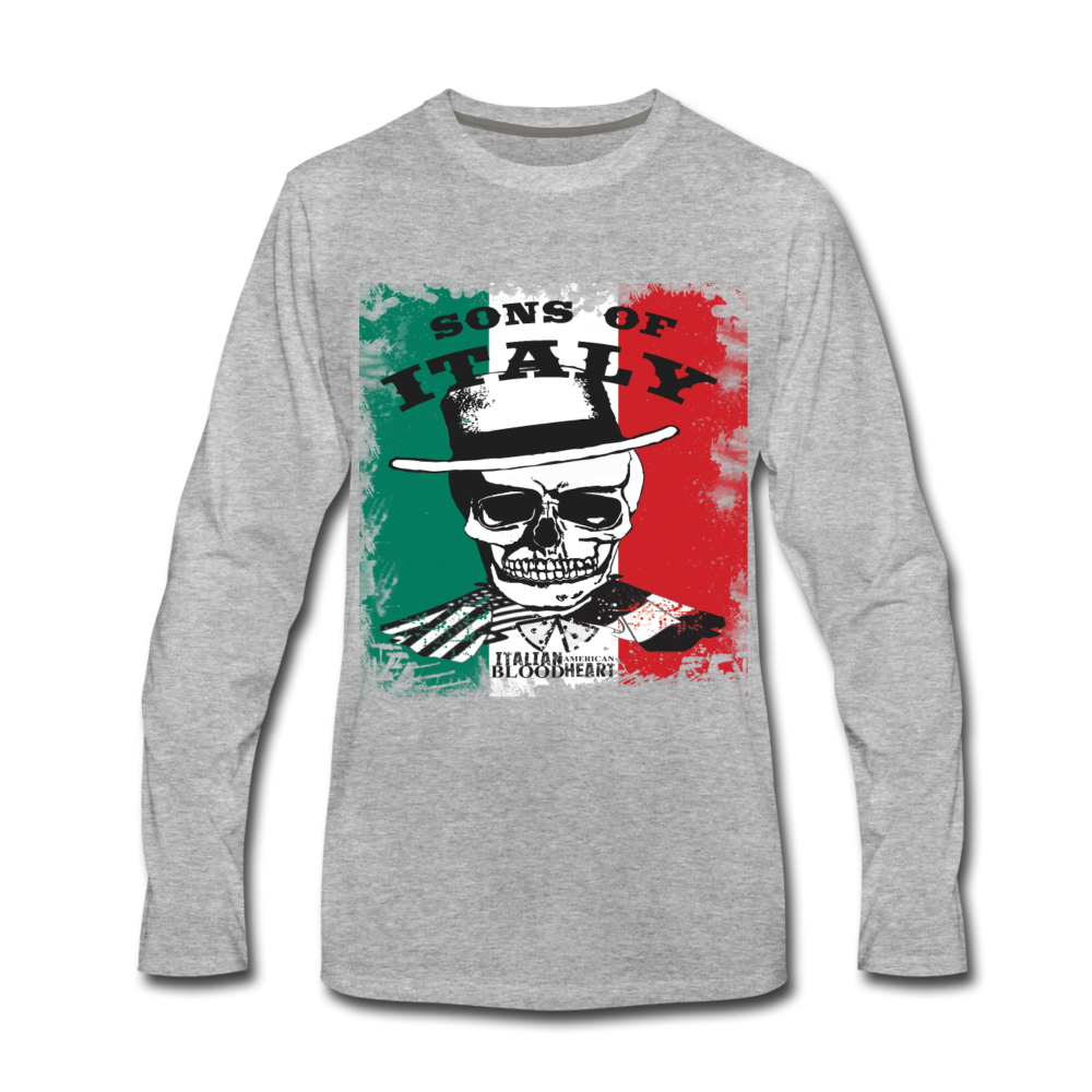 Sons of Italy Unisex Longsleeve-Men's Premium Long Sleeve T-Shirt-Teelime | shirts-hoodies-mugs