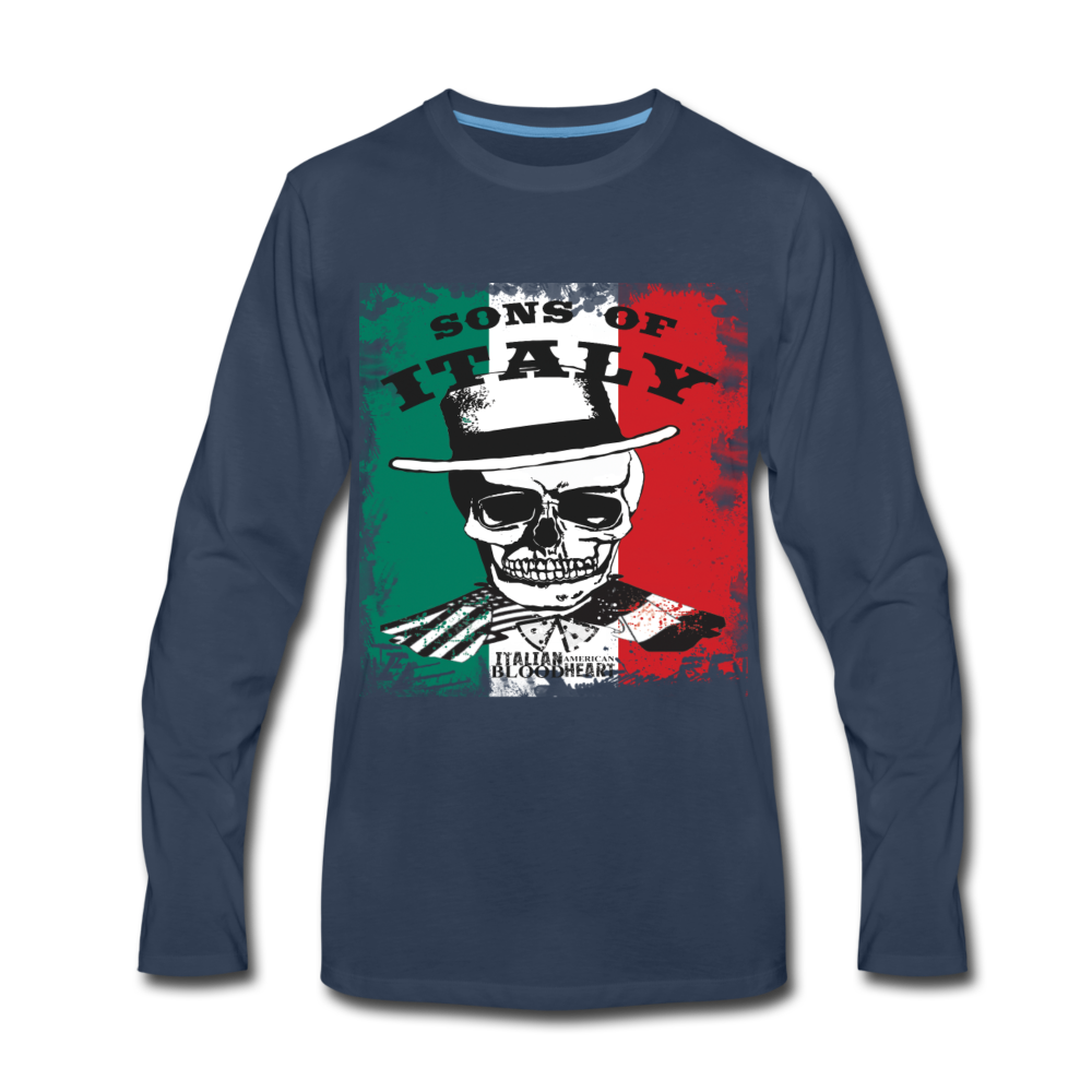 Sons of Italy Unisex Longsleeve-Men's Premium Long Sleeve T-Shirt-Teelime | shirts-hoodies-mugs