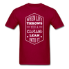 When Life Throws You a Curve Lean Into It Unisex T-Shirt-Unisex Classic T-Shirt | Fruit of the Loom 3930-Teelime | shirts-hoodies-mugs