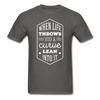 When Life Throws You a Curve Lean Into It Unisex T-Shirt-Unisex Classic T-Shirt | Fruit of the Loom 3930-Teelime | shirts-hoodies-mugs