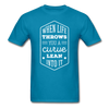 When Life Throws You a Curve Lean Into It Unisex T-Shirt-Unisex Classic T-Shirt | Fruit of the Loom 3930-Teelime | shirts-hoodies-mugs