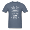 When Life Throws You a Curve Lean Into It Unisex T-Shirt-Unisex Classic T-Shirt | Fruit of the Loom 3930-Teelime | shirts-hoodies-mugs