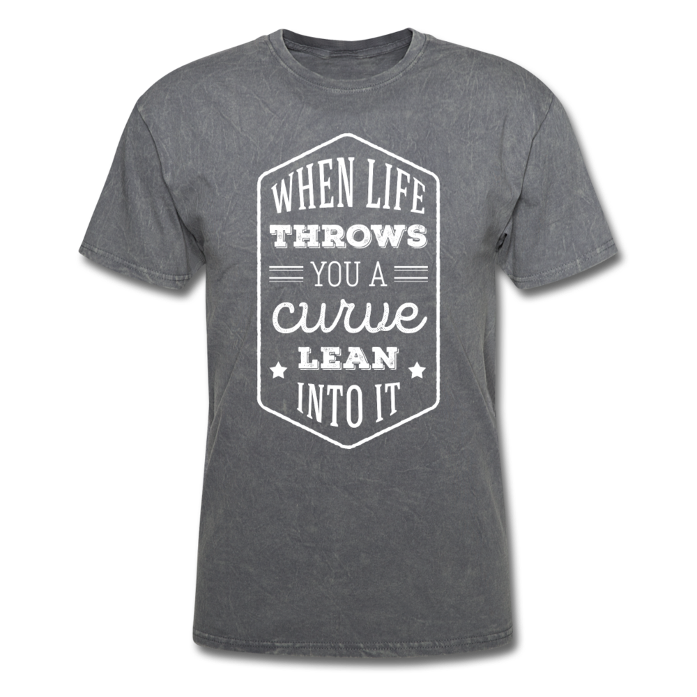 When Life Throws You a Curve Lean Into It Unisex T-Shirt-Unisex Classic T-Shirt | Fruit of the Loom 3930-Teelime | shirts-hoodies-mugs