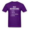 Golf Instructions Unisex T-Shirt-Unisex Classic T-Shirt | Fruit of the Loom 3930-Teelime | shirts-hoodies-mugs