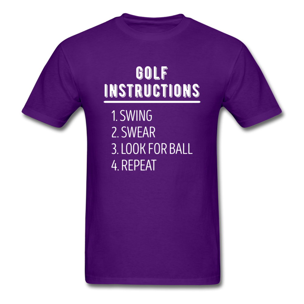 Golf Instructions Unisex T-Shirt-Unisex Classic T-Shirt | Fruit of the Loom 3930-Teelime | shirts-hoodies-mugs