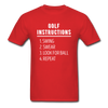 Golf Instructions Unisex T-Shirt-Unisex Classic T-Shirt | Fruit of the Loom 3930-Teelime | shirts-hoodies-mugs