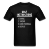 Golf Instructions Unisex T-Shirt-Unisex Classic T-Shirt | Fruit of the Loom 3930-Teelime | shirts-hoodies-mugs