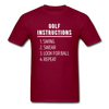 Golf Instructions Unisex T-Shirt-Unisex Classic T-Shirt | Fruit of the Loom 3930-Teelime | shirts-hoodies-mugs