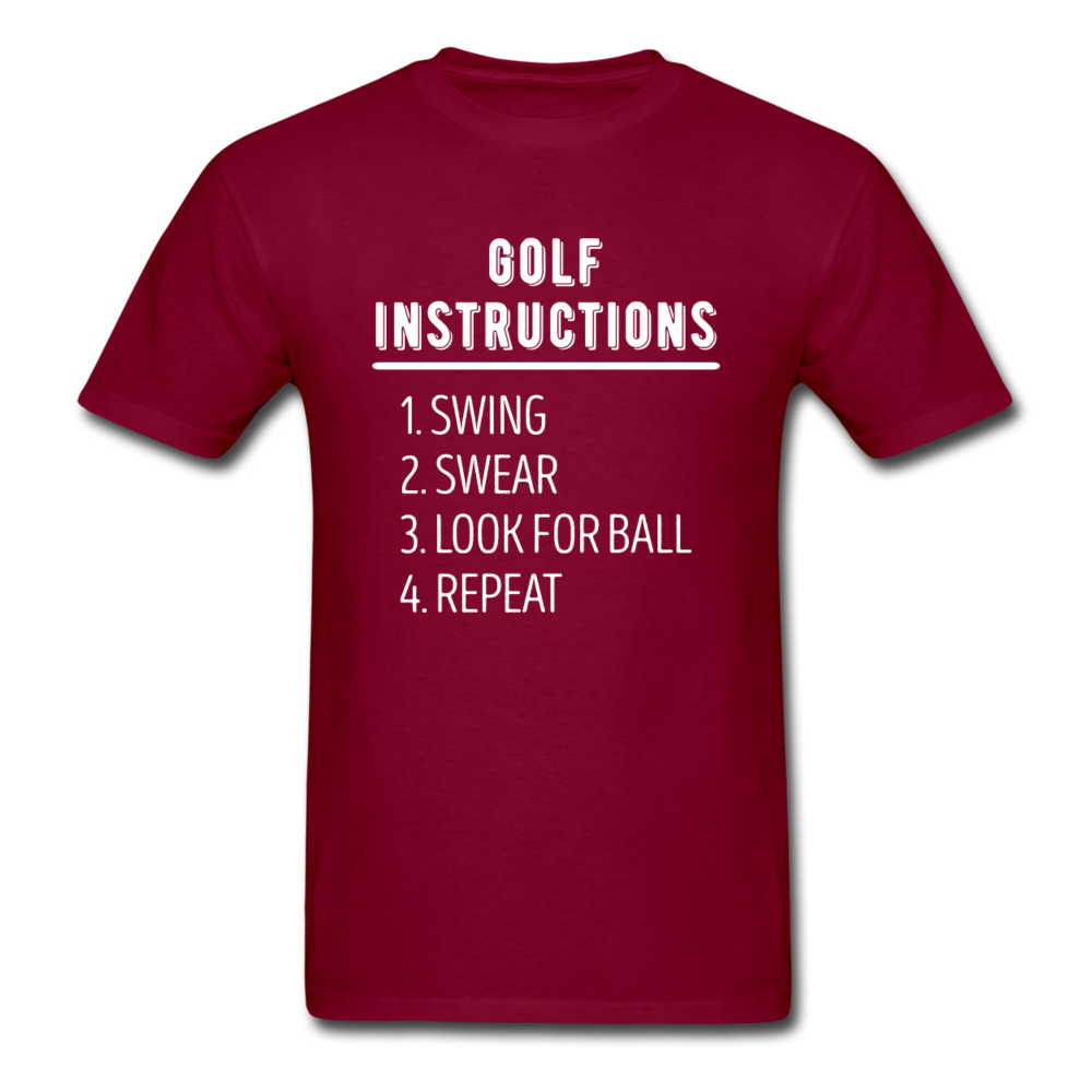 Golf Instructions Unisex T-Shirt-Unisex Classic T-Shirt | Fruit of the Loom 3930-Teelime | shirts-hoodies-mugs