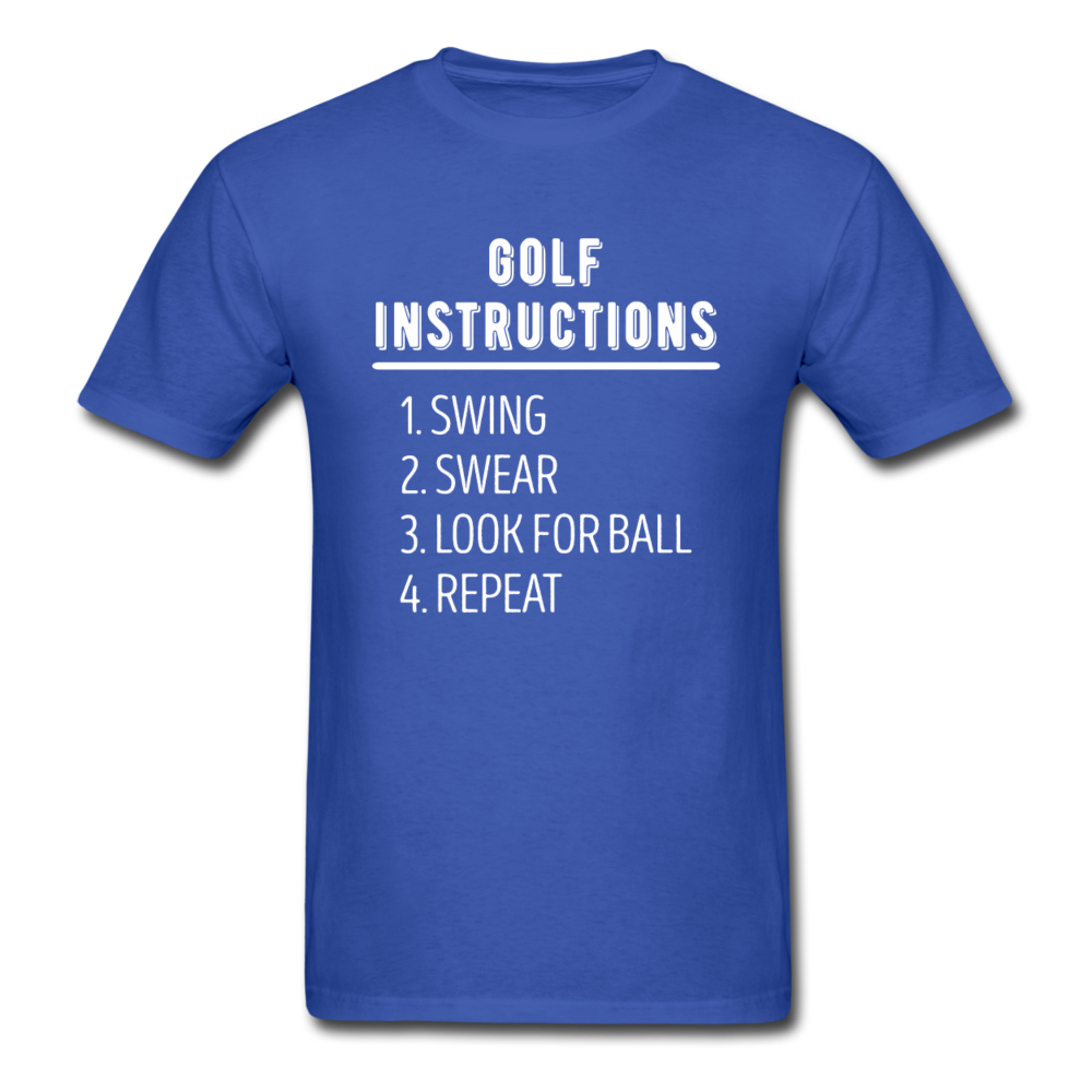 Golf Instructions Unisex T-Shirt-Unisex Classic T-Shirt | Fruit of the Loom 3930-Teelime | shirts-hoodies-mugs