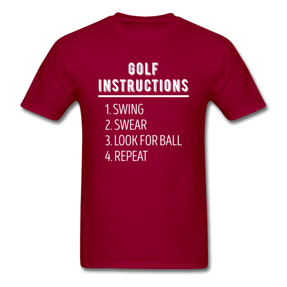 Golf Instructions Unisex T-Shirt-Unisex Classic T-Shirt | Fruit of the Loom 3930-Teelime | shirts-hoodies-mugs
