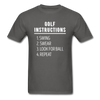 Golf Instructions Unisex T-Shirt-Unisex Classic T-Shirt | Fruit of the Loom 3930-Teelime | shirts-hoodies-mugs