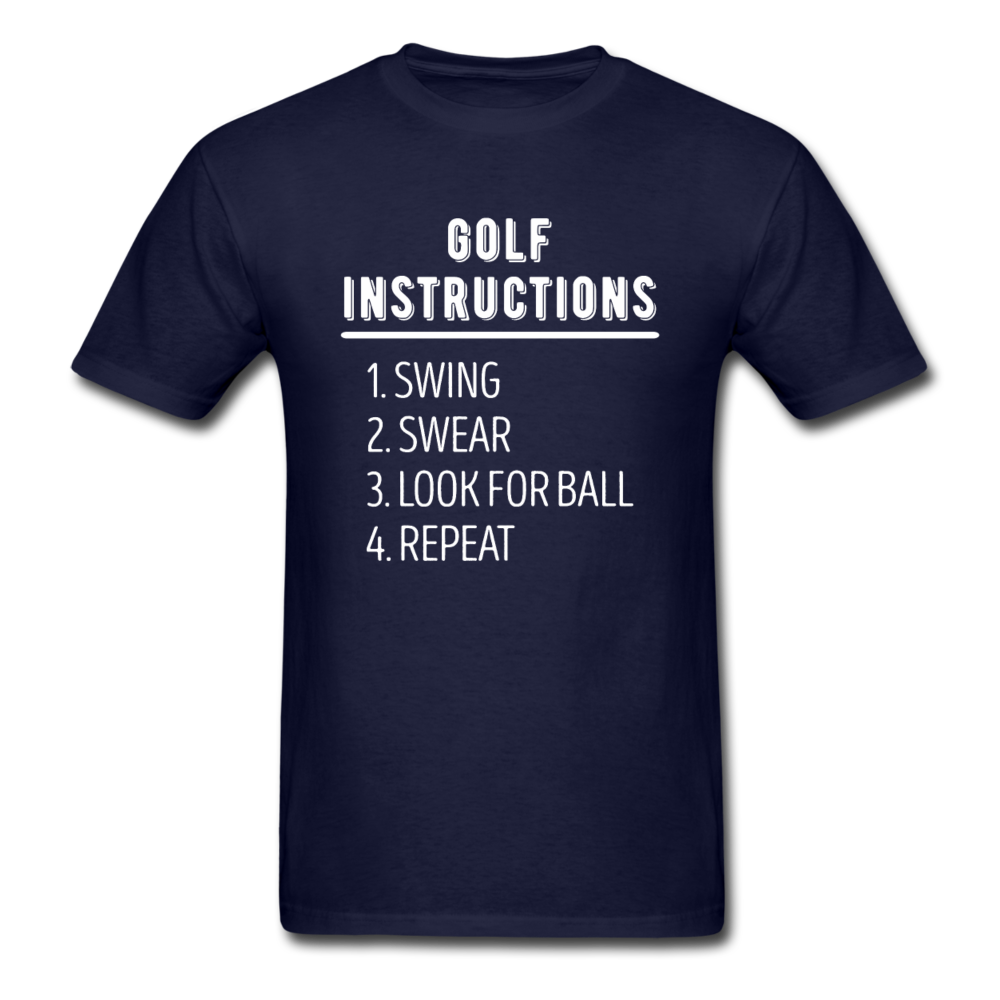 Golf Instructions Unisex T-Shirt-Unisex Classic T-Shirt | Fruit of the Loom 3930-Teelime | shirts-hoodies-mugs