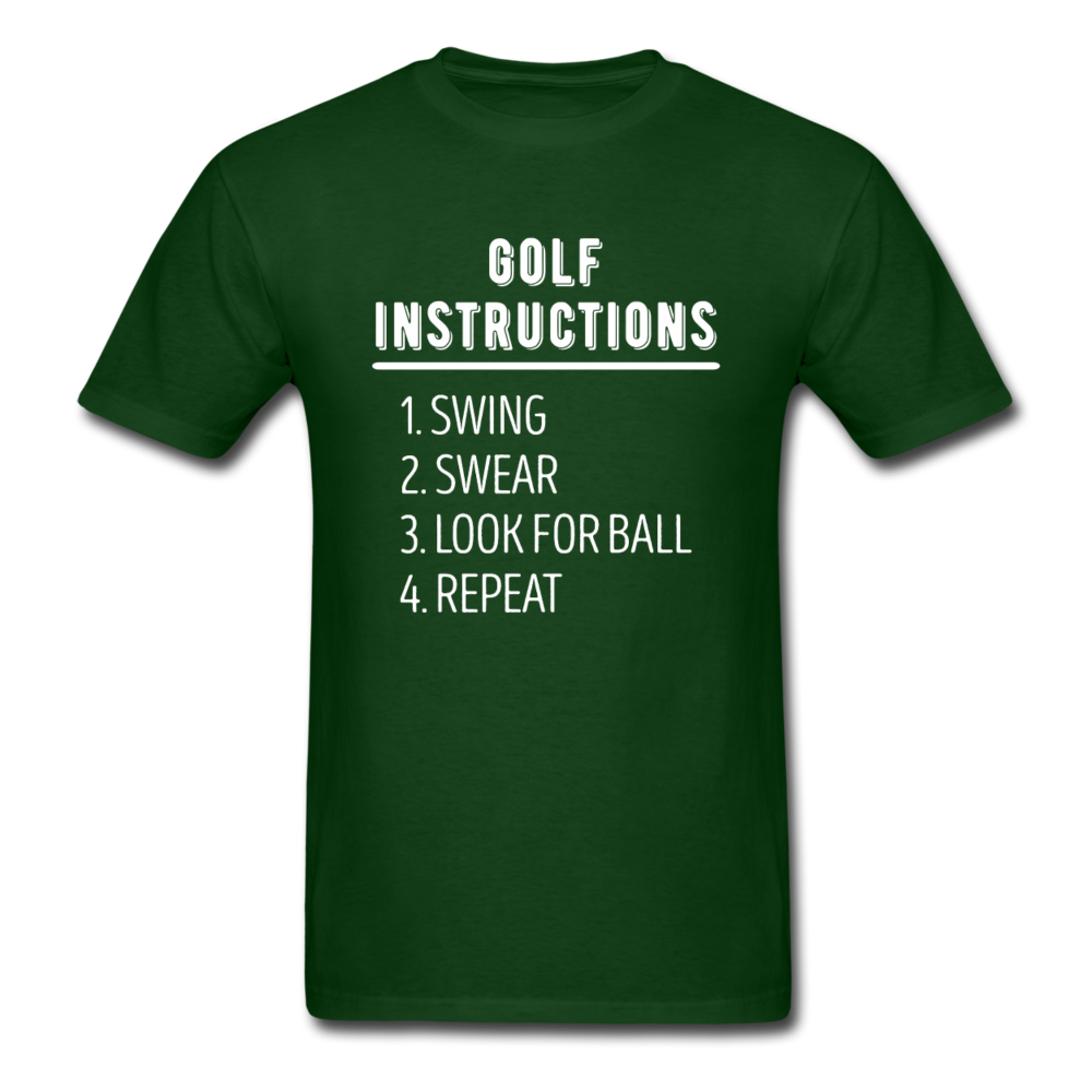 Golf Instructions Unisex T-Shirt-Unisex Classic T-Shirt | Fruit of the Loom 3930-Teelime | shirts-hoodies-mugs