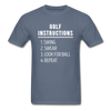 Golf Instructions Unisex T-Shirt-Unisex Classic T-Shirt | Fruit of the Loom 3930-Teelime | shirts-hoodies-mugs