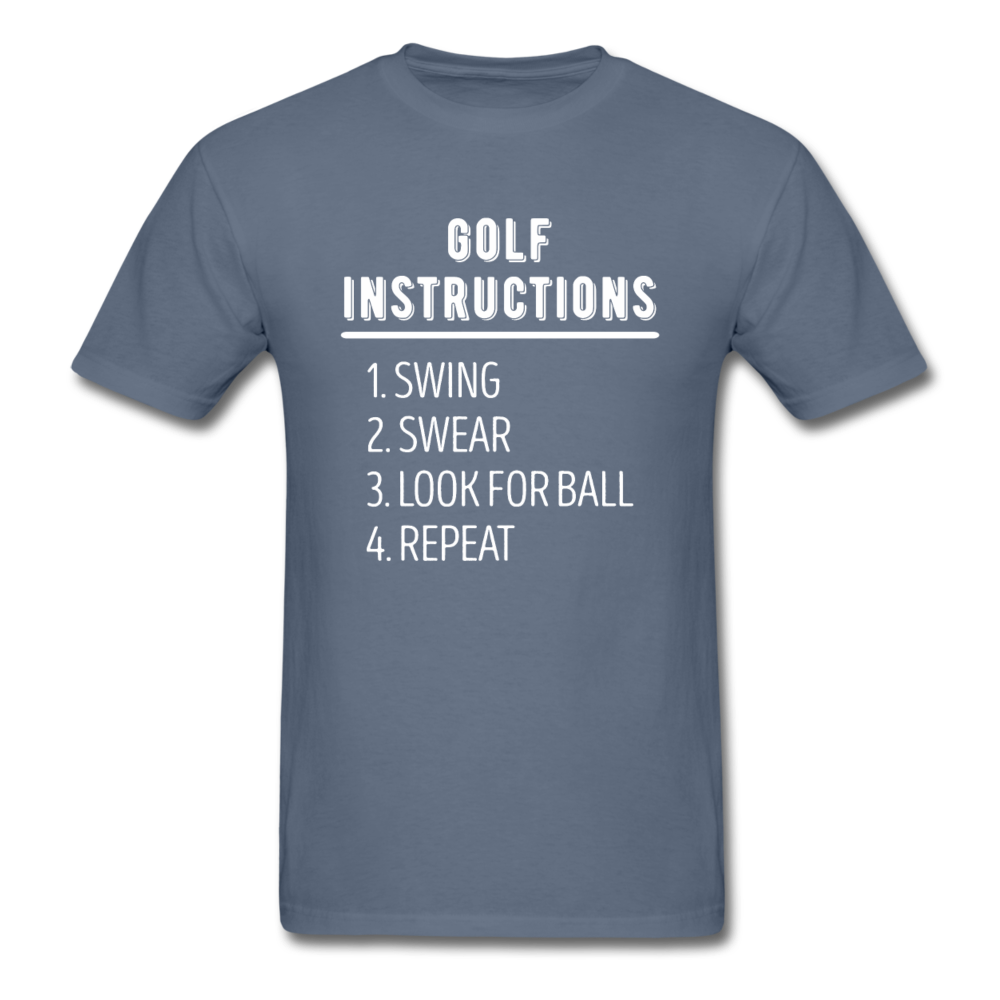 Golf Instructions Unisex T-Shirt-Unisex Classic T-Shirt | Fruit of the Loom 3930-Teelime | shirts-hoodies-mugs