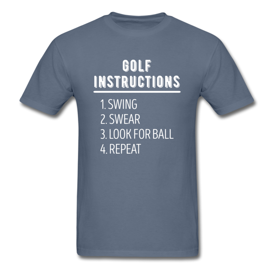 Golf Instructions Unisex T-Shirt-Unisex Classic T-Shirt | Fruit of the Loom 3930-Teelime | shirts-hoodies-mugs