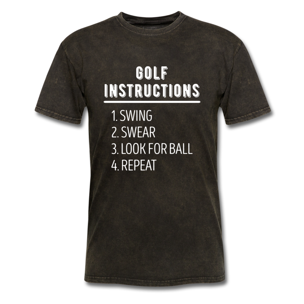Golf Instructions Unisex T-Shirt-Unisex Classic T-Shirt | Fruit of the Loom 3930-Teelime | shirts-hoodies-mugs