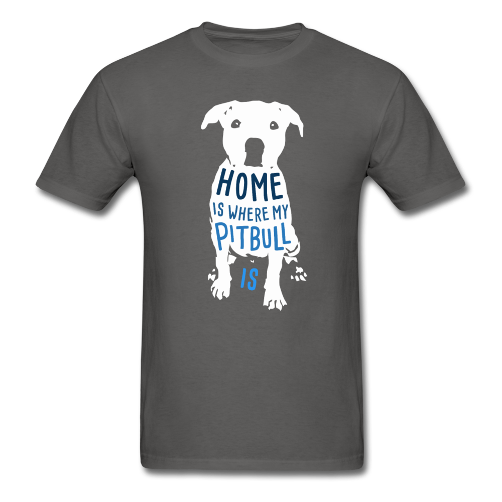 Home is Where My Pitbull Is Unisex T-Shirt-Unisex Classic T-Shirt | Fruit of the Loom 3930-Teelime | shirts-hoodies-mugs