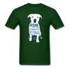 Home is Where My Pitbull Is Unisex T-Shirt-Unisex Classic T-Shirt | Fruit of the Loom 3930-Teelime | shirts-hoodies-mugs