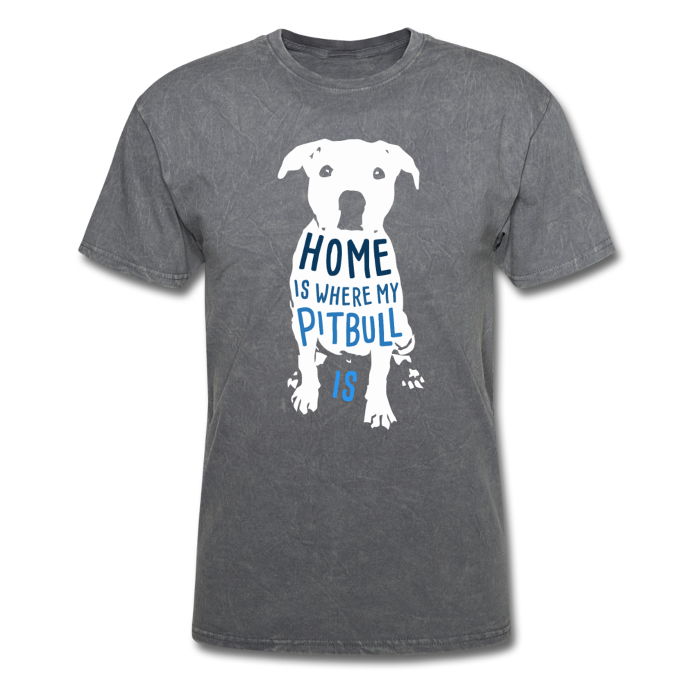 Home is Where My Pitbull Is Unisex T-Shirt-Unisex Classic T-Shirt | Fruit of the Loom 3930-Teelime | shirts-hoodies-mugs