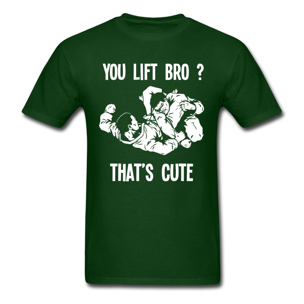 BJJ - You Lift Bro? That's Cute Unisex T-Shirt-Unisex Classic T-Shirt | Fruit of the Loom 3930-Teelime | shirts-hoodies-mugs