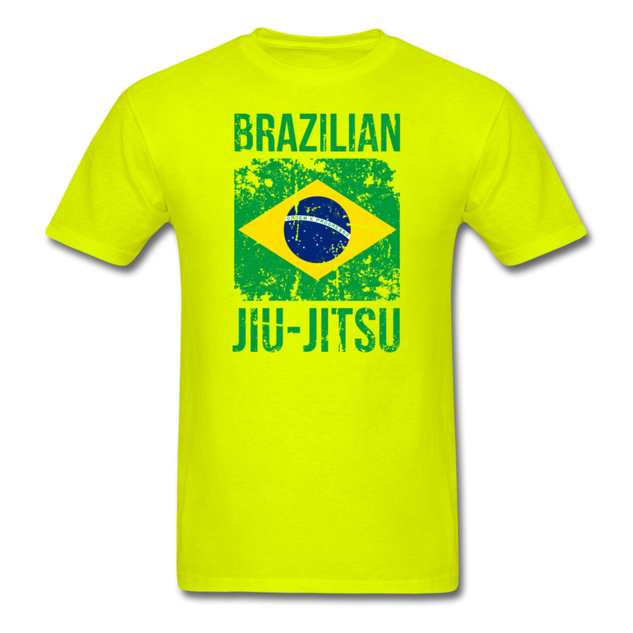 Brazilian Jiu Jitsu flag Unisex T-Shirt-Unisex Classic T-Shirt | Fruit of the Loom 3930-Teelime | shirts-hoodies-mugs