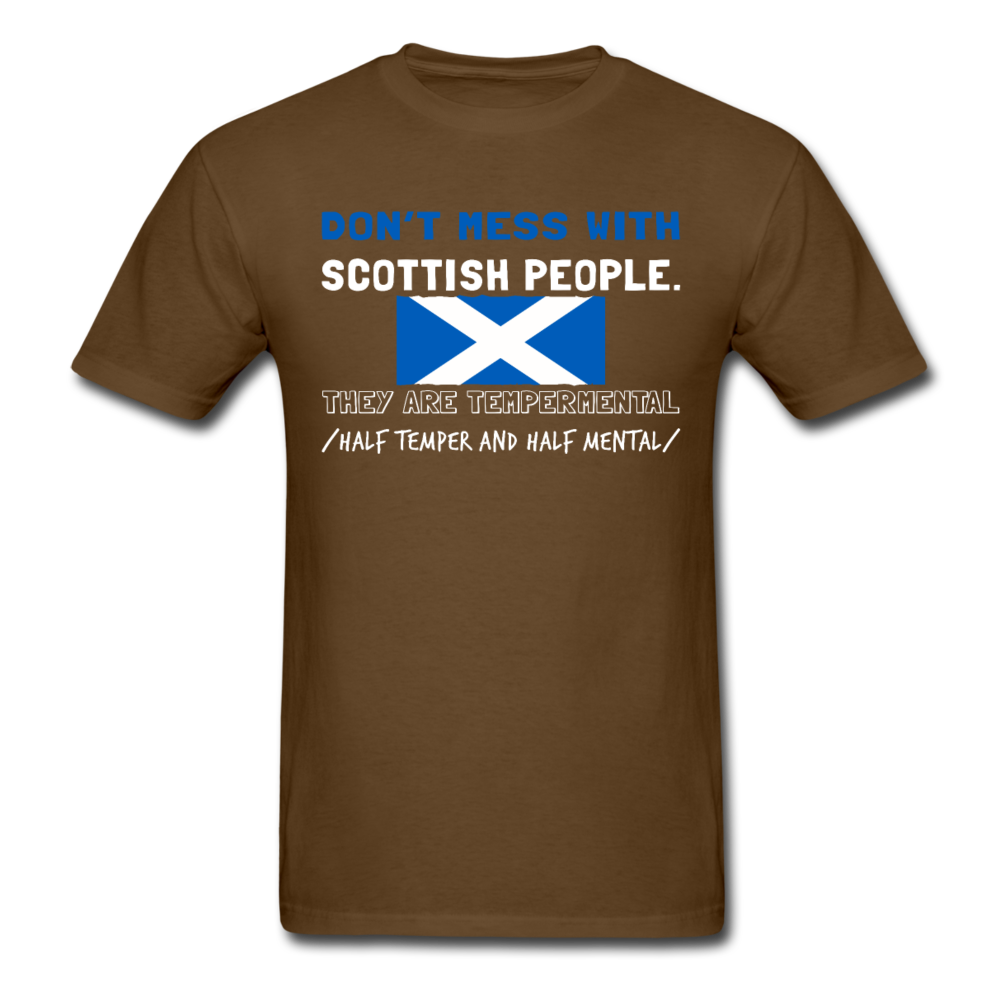 Don't mess with Scottish people Unisex T-Shirt-Unisex Classic T-Shirt | Fruit of the Loom 3930-Teelime | shirts-hoodies-mugs