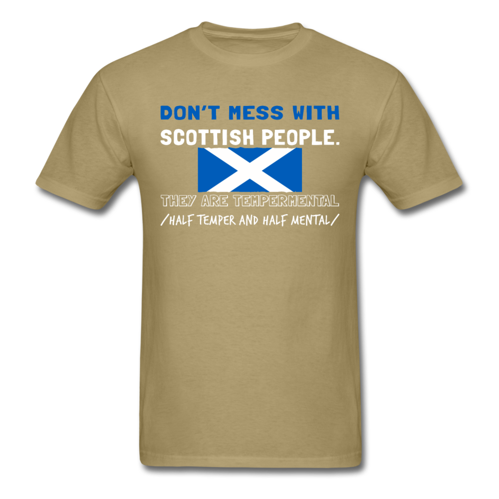 Don't mess with Scottish people Unisex T-Shirt-Unisex Classic T-Shirt | Fruit of the Loom 3930-Teelime | shirts-hoodies-mugs