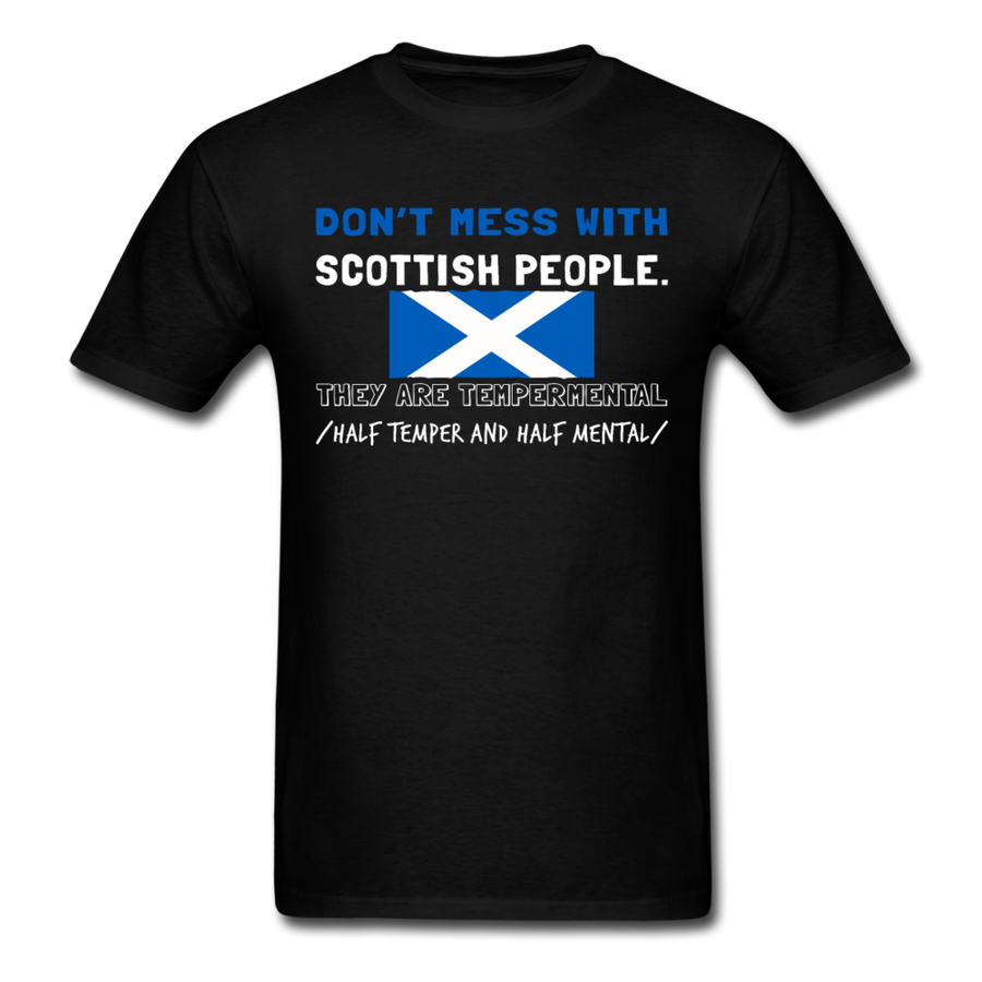 Don't mess with Scottish people Unisex T-Shirt-Unisex Classic T-Shirt | Fruit of the Loom 3930-Teelime | shirts-hoodies-mugs
