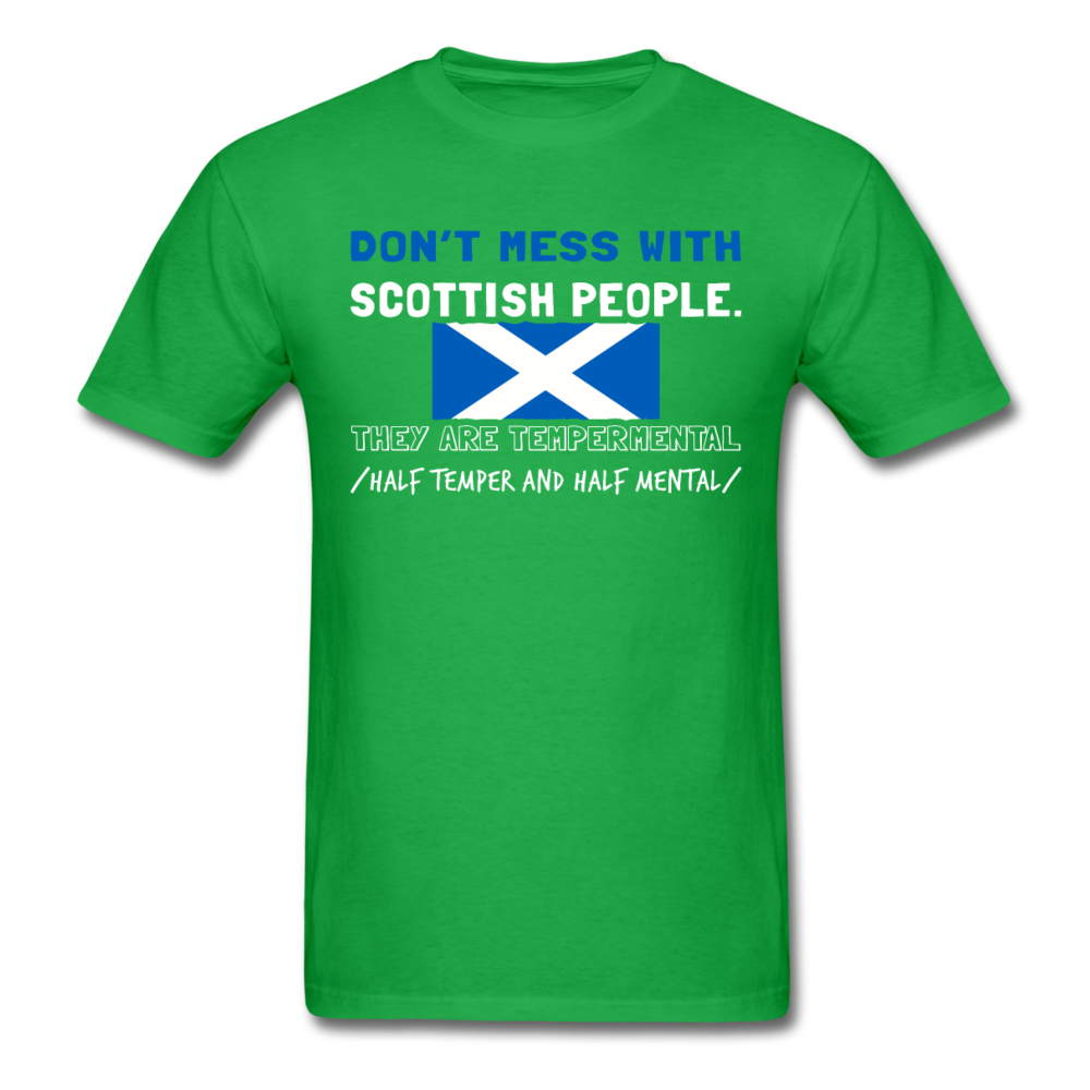 Don't mess with Scottish people Unisex T-Shirt-Unisex Classic T-Shirt | Fruit of the Loom 3930-Teelime | shirts-hoodies-mugs