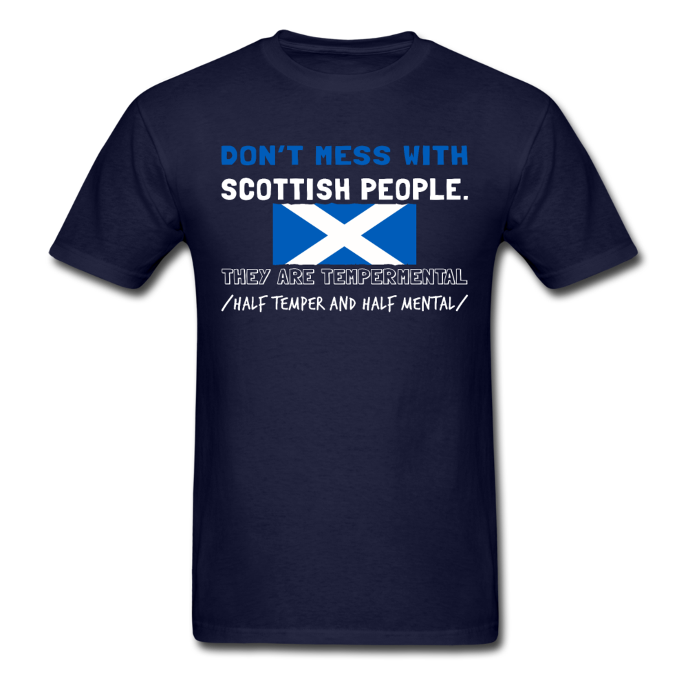Don't mess with Scottish people Unisex T-Shirt-Unisex Classic T-Shirt | Fruit of the Loom 3930-Teelime | shirts-hoodies-mugs