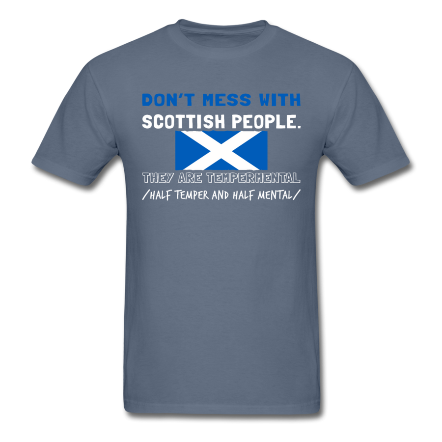 Don't mess with Scottish people Unisex T-Shirt-Unisex Classic T-Shirt | Fruit of the Loom 3930-Teelime | shirts-hoodies-mugs