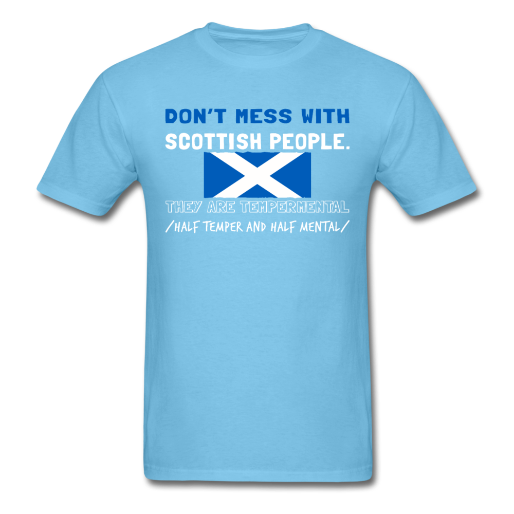 Don't mess with Scottish people Unisex T-Shirt-Unisex Classic T-Shirt | Fruit of the Loom 3930-Teelime | shirts-hoodies-mugs