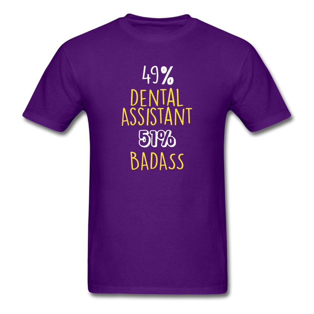 49% Dental Assistant 51% Badass Profession Unisex T-Shirt-Unisex Classic T-Shirt | Fruit of the Loom 3930-Teelime | shirts-hoodies-mugs