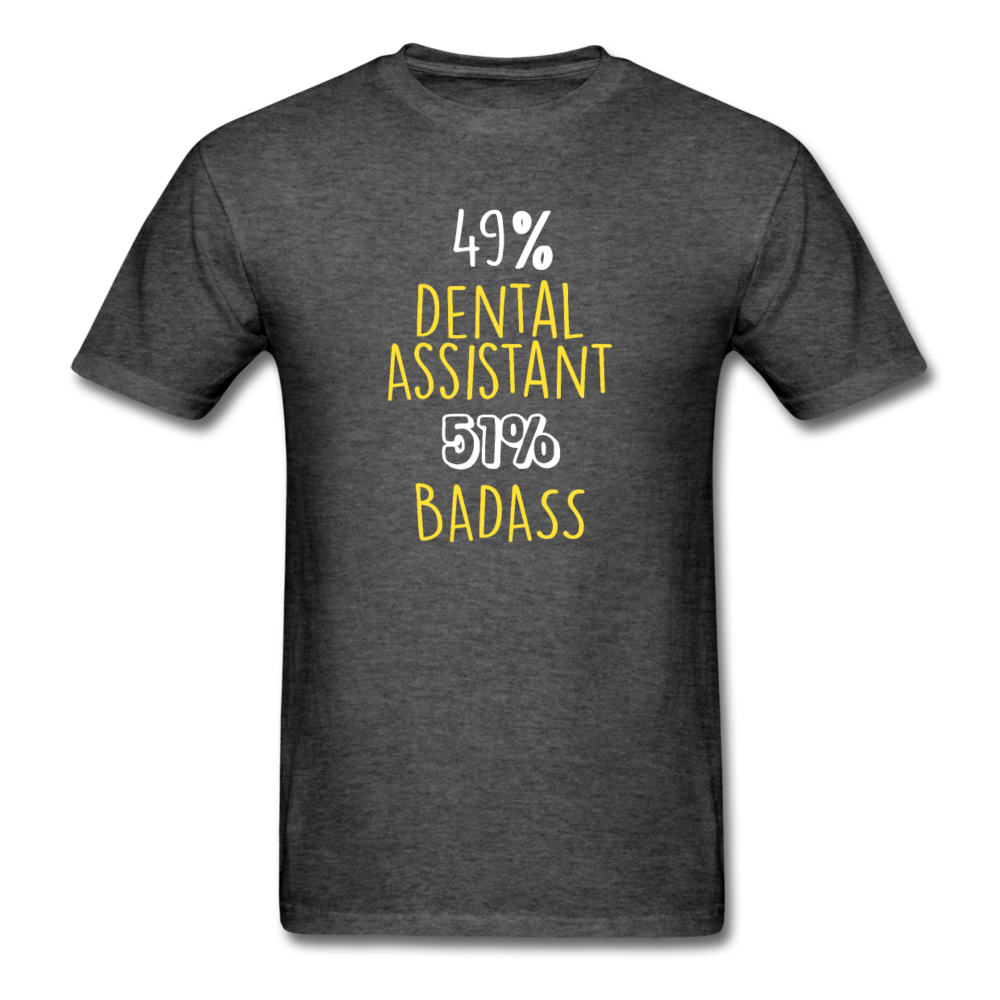 49% Dental Assistant 51% Badass Profession Unisex T-Shirt-Unisex Classic T-Shirt | Fruit of the Loom 3930-Teelime | shirts-hoodies-mugs