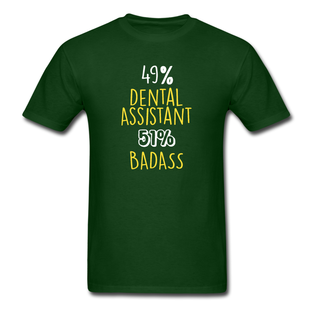 49% Dental Assistant 51% Badass Profession Unisex T-Shirt-Unisex Classic T-Shirt | Fruit of the Loom 3930-Teelime | shirts-hoodies-mugs