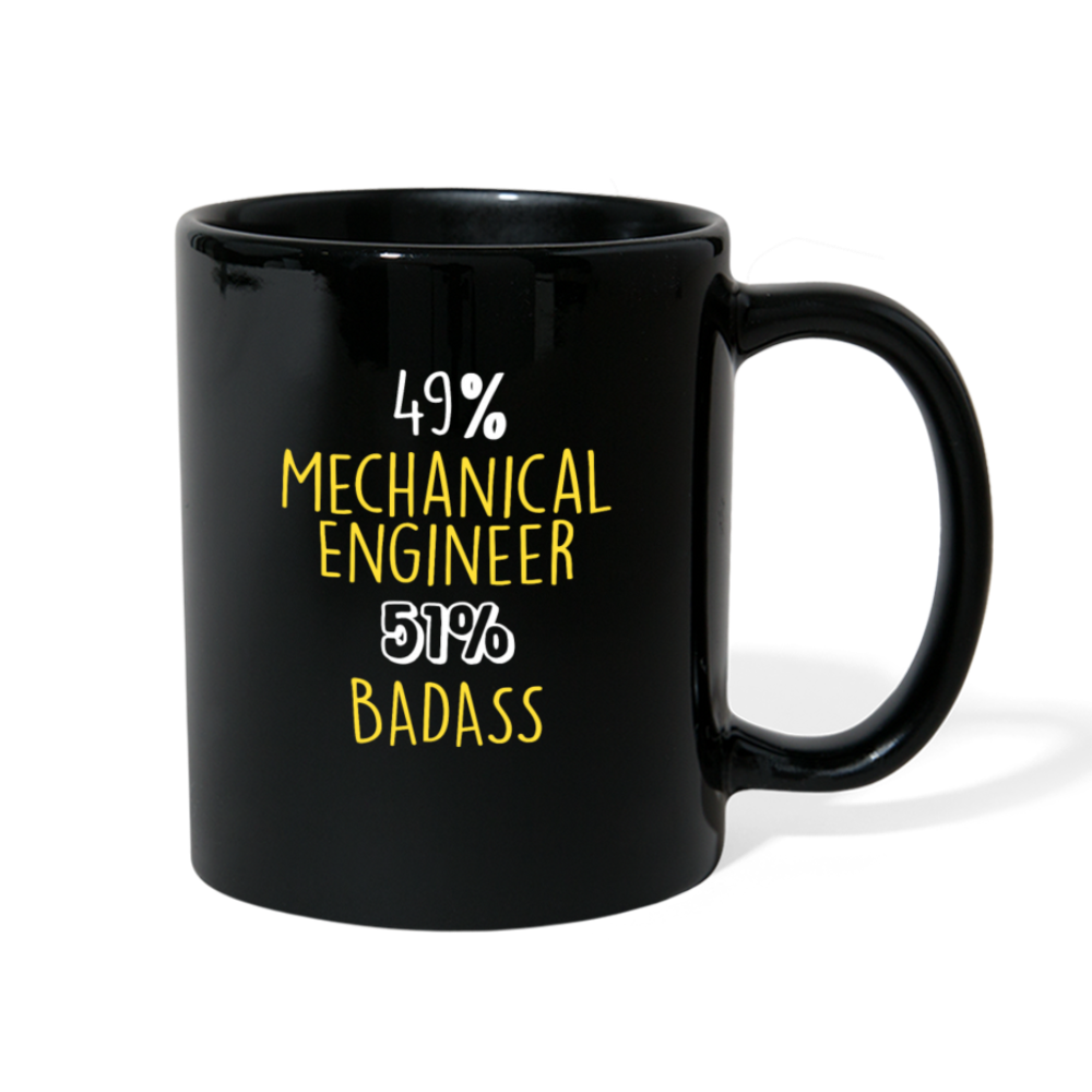 Mechanical Engineer 49% Mechanical Engineer 51% Badass 11oz Black Mug-Full Color Mug | BestSub B11Q-Teelime | shirts-hoodies-mugs