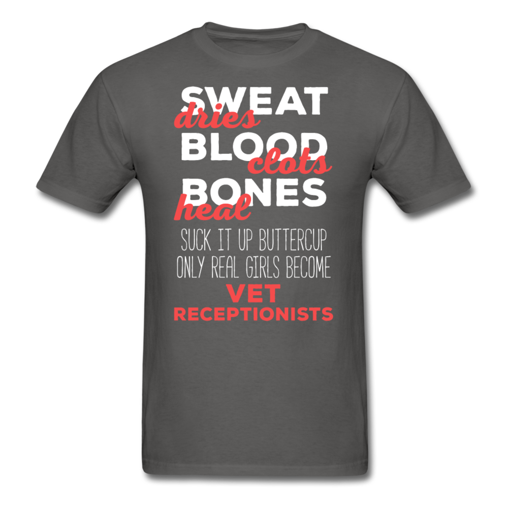 Suck It Up Buttercup Only Real Girls Become Vet Receptionists Unisex T-Shirt-Unisex Classic T-Shirt | Fruit of the Loom 3930-Teelime | shirts-hoodies-mugs