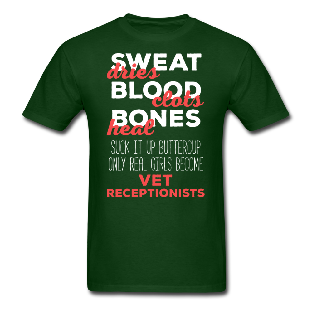 Suck It Up Buttercup Only Real Girls Become Vet Receptionists Unisex T-Shirt-Unisex Classic T-Shirt | Fruit of the Loom 3930-Teelime | shirts-hoodies-mugs