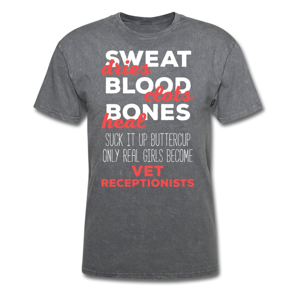 Suck It Up Buttercup Only Real Girls Become Vet Receptionists Unisex T-Shirt-Unisex Classic T-Shirt | Fruit of the Loom 3930-Teelime | shirts-hoodies-mugs