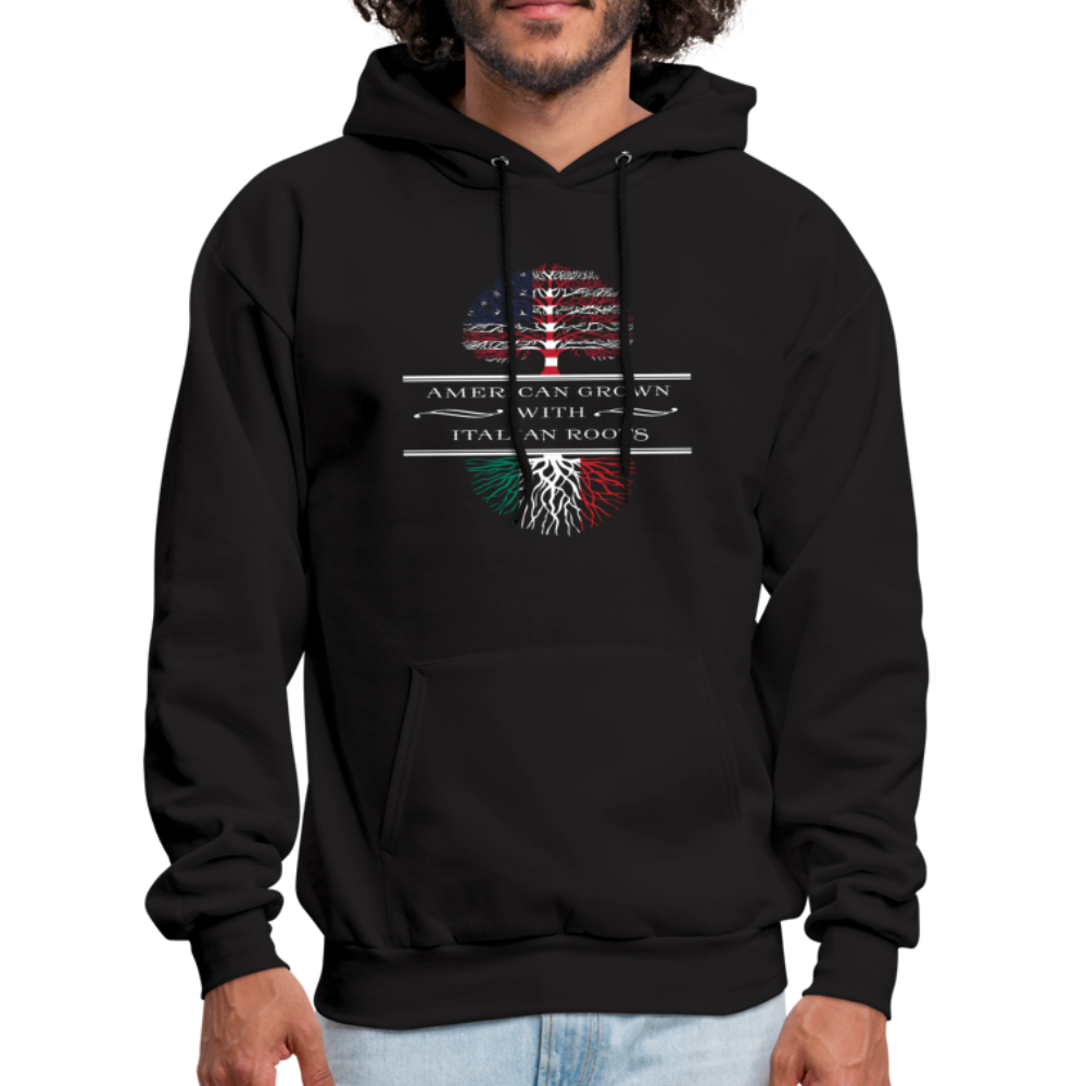 American Grown With Italian Roots Unisex Hoodie-Men's Hoodie | Hanes P170-Teelime | shirts-hoodies-mugs