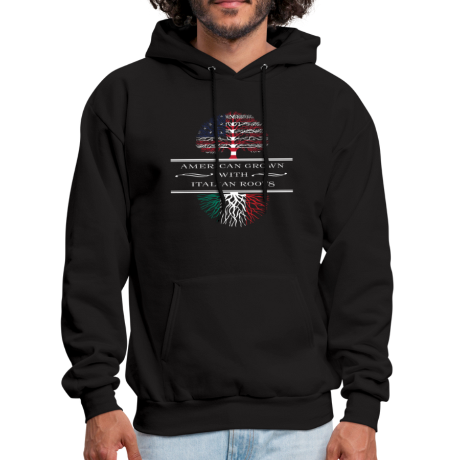American Grown With Italian Roots Unisex Hoodie-Men's Hoodie | Hanes P170-Teelime | shirts-hoodies-mugs