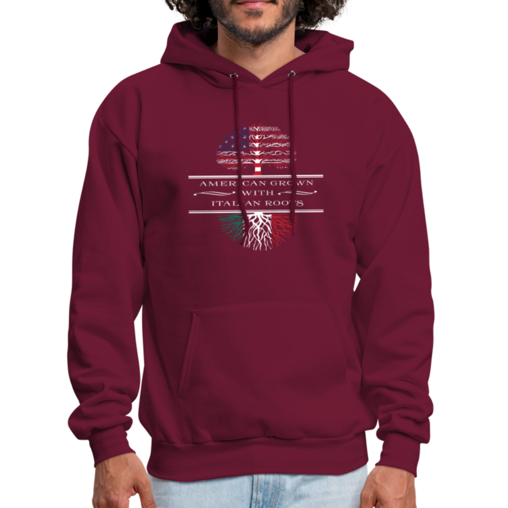 American Grown With Italian Roots Unisex Hoodie-Men's Hoodie | Hanes P170-Teelime | shirts-hoodies-mugs